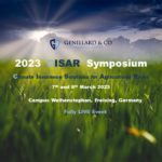 The Genillard & Co Logo in front of a close-up picture of a meadow. Underneath it says "2023 CISAR Symposium - Climate Insurance Solutions for Agricultural Risks 7th and 8th March 2023, Campus Weihenstephan, Freising, Germany, Fully LIVE Event"